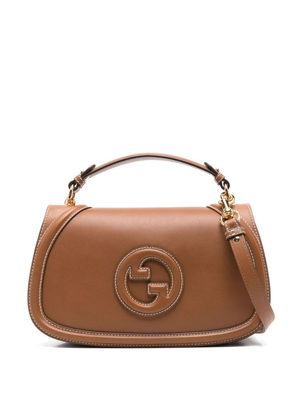 Blondie GG
  Logo Leather Tote Bag