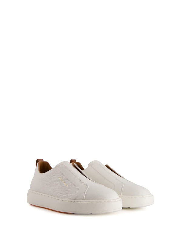 Logo Leather Low Top Sneakers