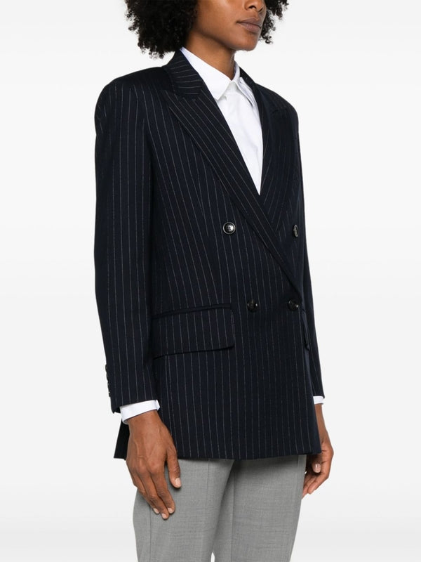 Albany Stripe Wool Double
  Jacket