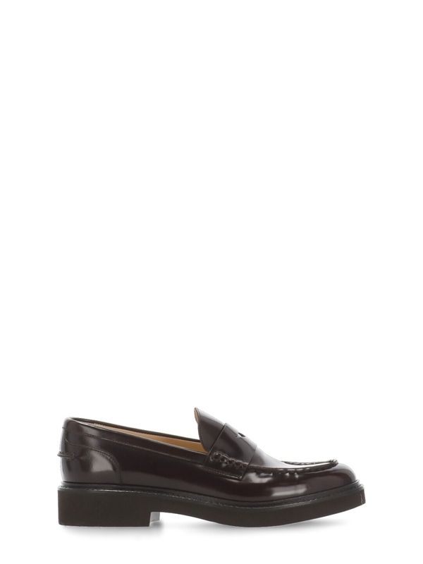 Brown Leather Penny Loafers