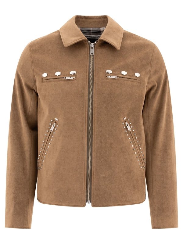 Studed Faux Leather Jacket