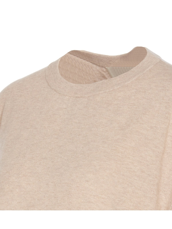 Cotton Cashmere Short Sleeve Knit