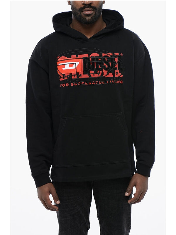 Brushed Cotton S-BAXT Hoodie with Embroidered Logo Hoodies