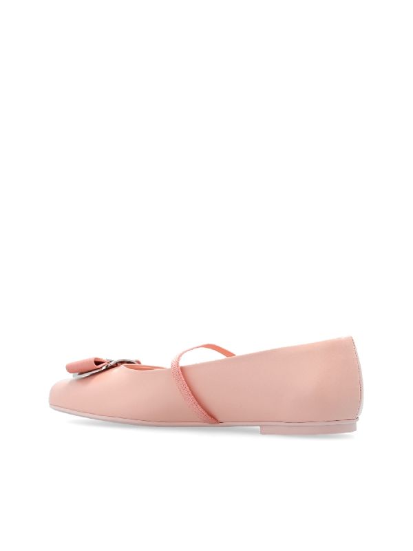 Zina Bow Leather Flats