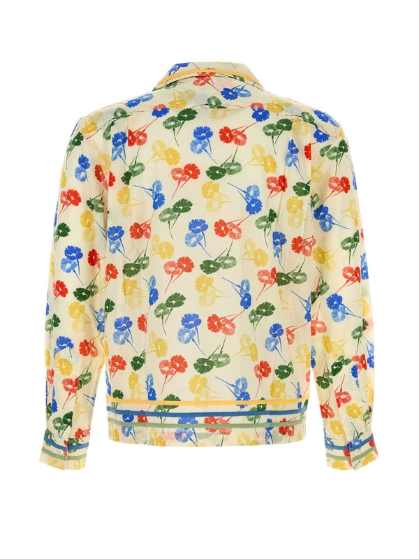 Floral Pattern Cotton Shirt