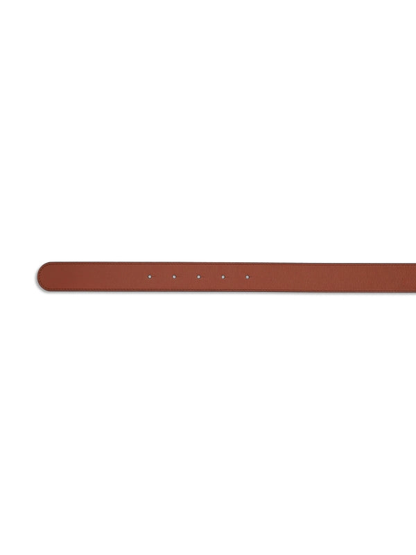 V Logo Leather Belt