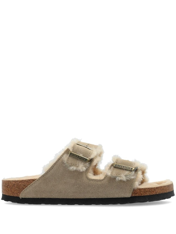 Arizona Shearling Buckle Sandals