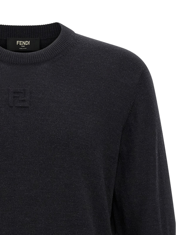 Fendi Grey Knitted