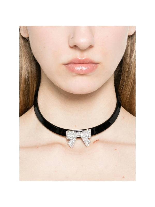 Bow-detail Choker Necklace