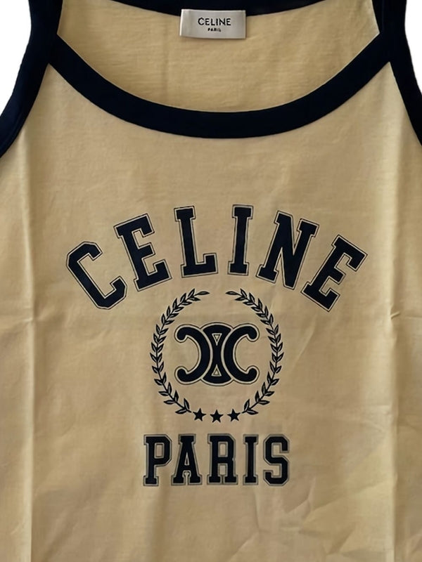 Celine Beige Sleeveless Top