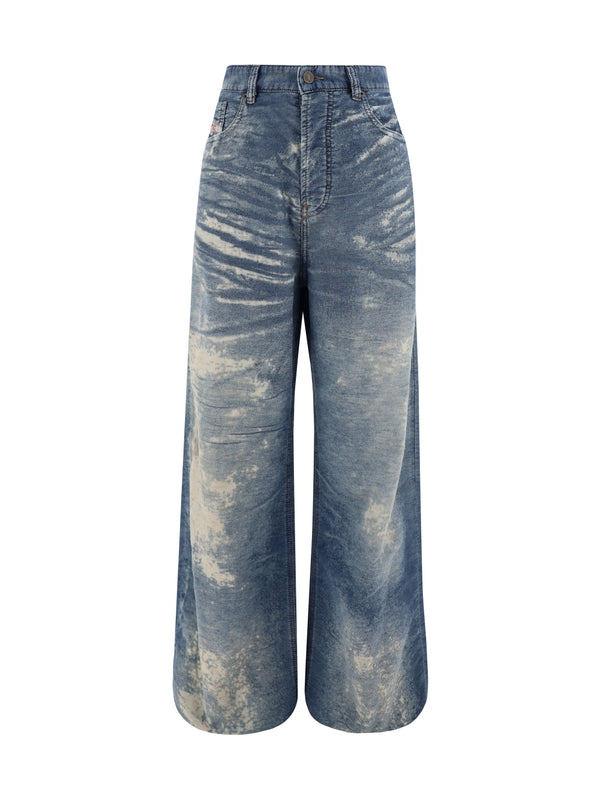 DIESEL - Sire Fsf Distressed Denim Pants - Jente