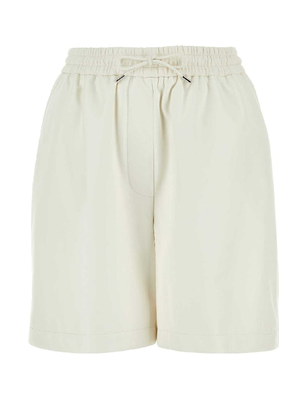 Back Anagram Lambskin Shorts