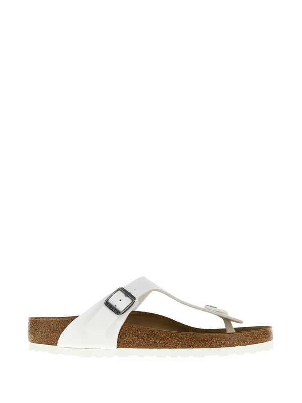 Birkenstock White Flip Flops