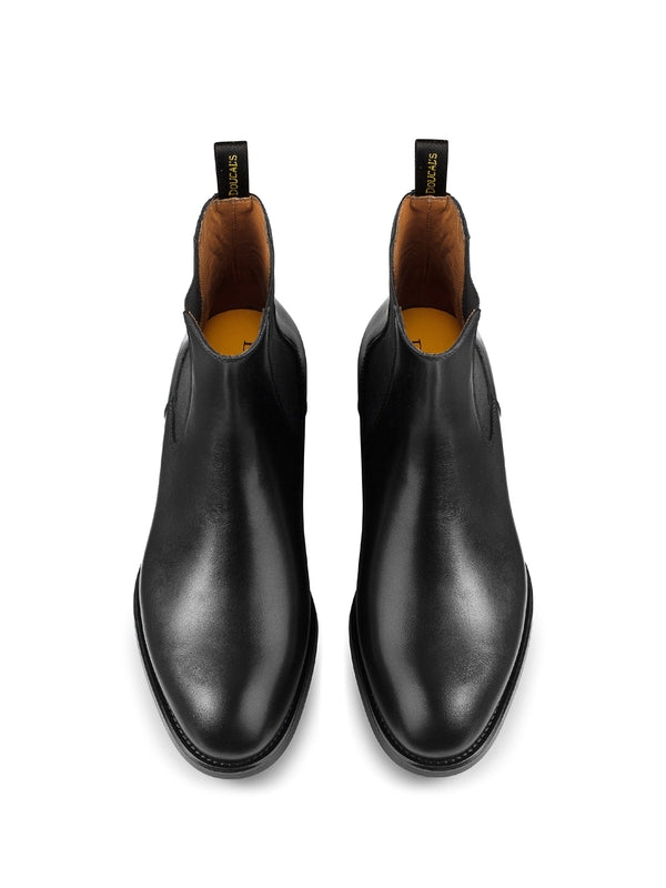 Logo Tab Leather Chelsea Boots