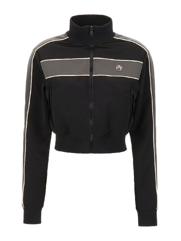 Logo Decor Crop Track Jacket