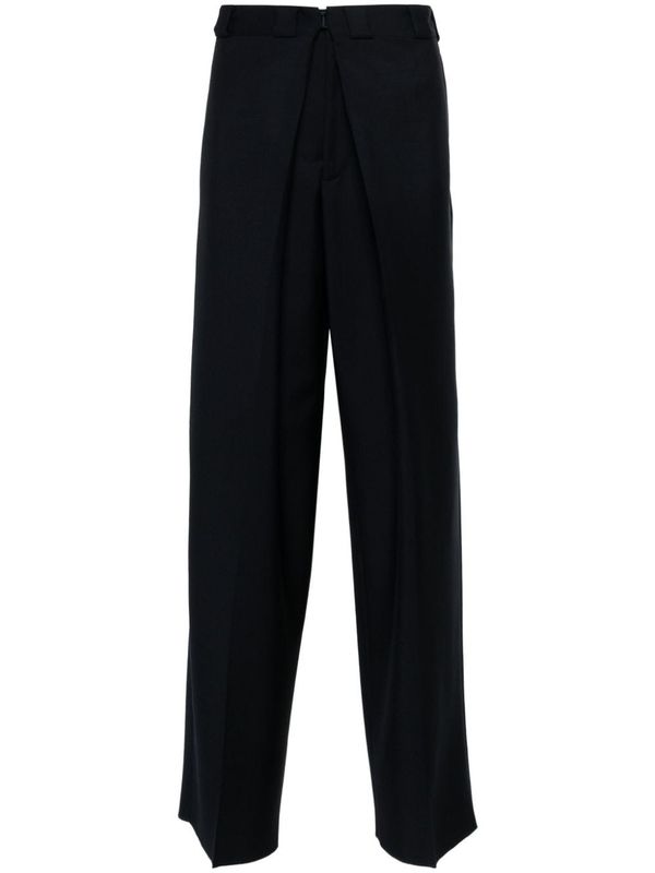 Wool Blend Pleated Pants - Jente