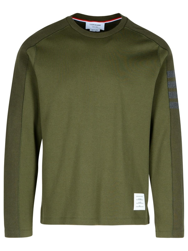 4-Bar Cotton Long Sleeve Top