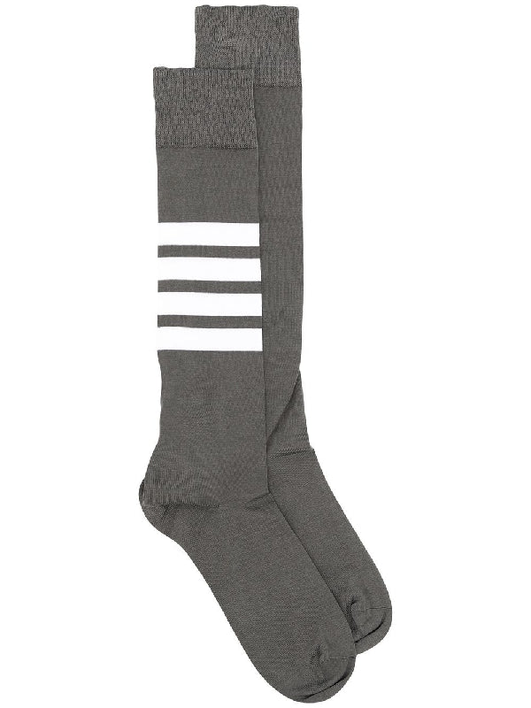 4-Bar Jacquard Cotton Socks