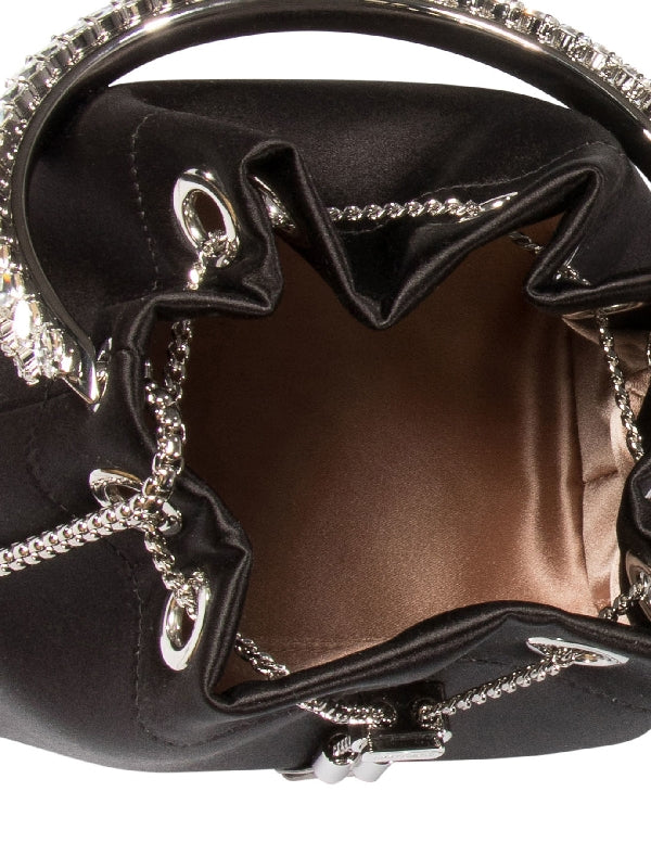 Bon Bon Crystal Satin Bucket
  Bag