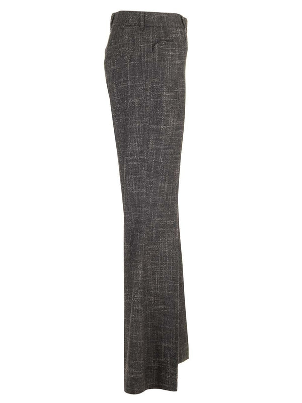 Wool Blend Flare Pants