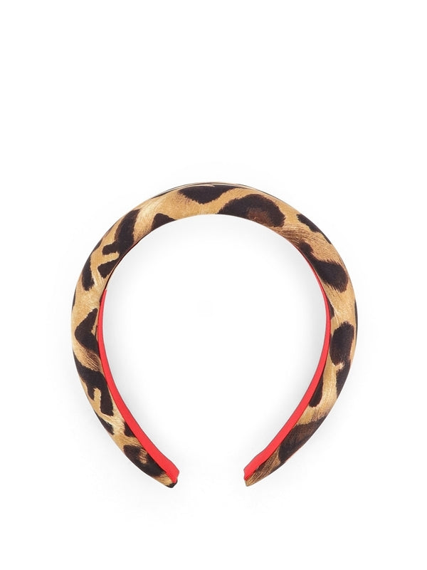 Fendi Leopard Beige Hair Band