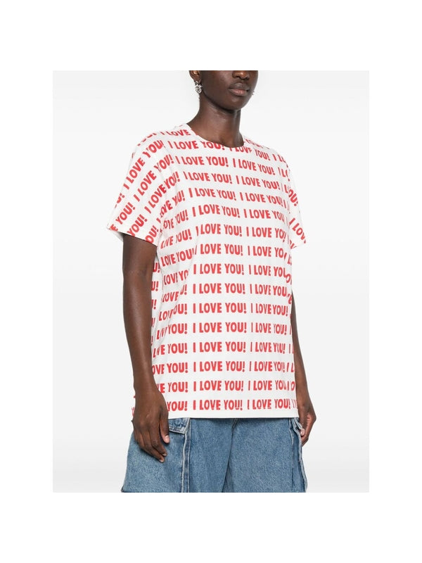 I Love You Print T-Shirt