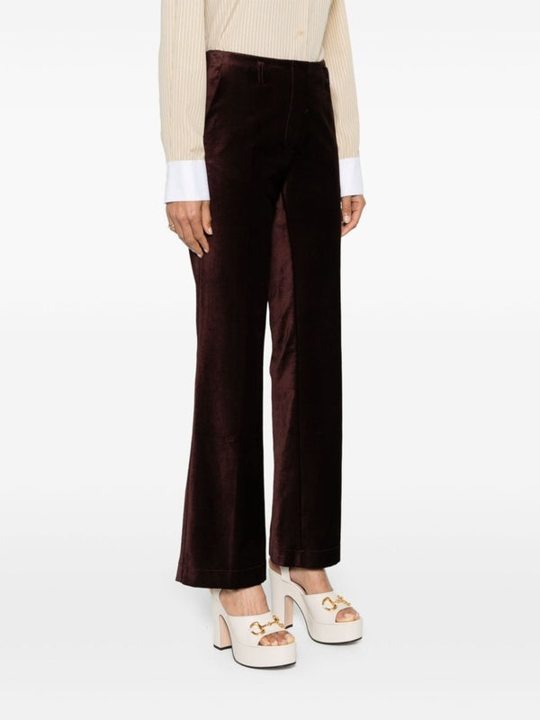 Velvet Flare Pants