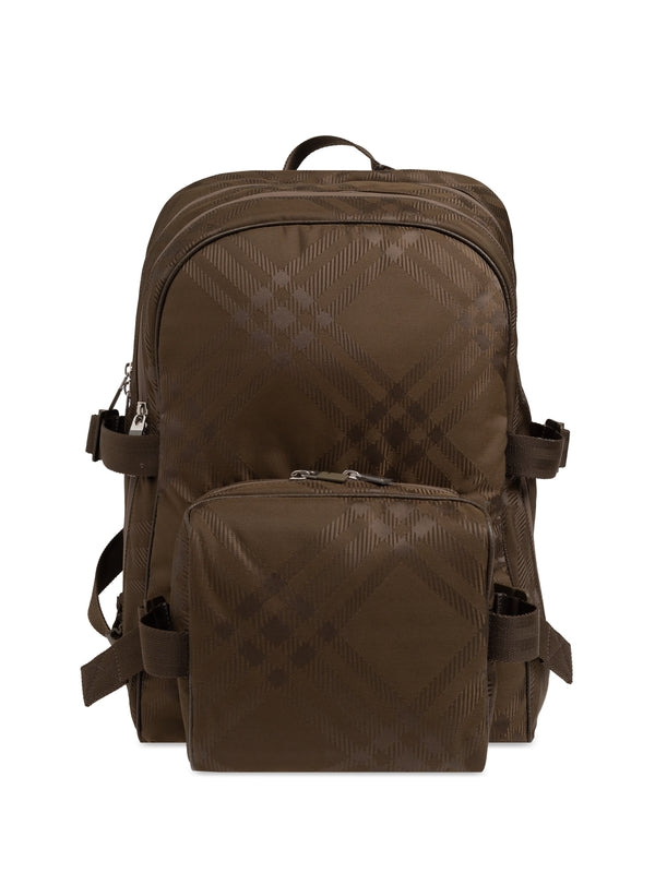 Check Jacquard Backpack