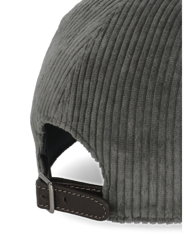 Corduroy Cotton Ball Cap