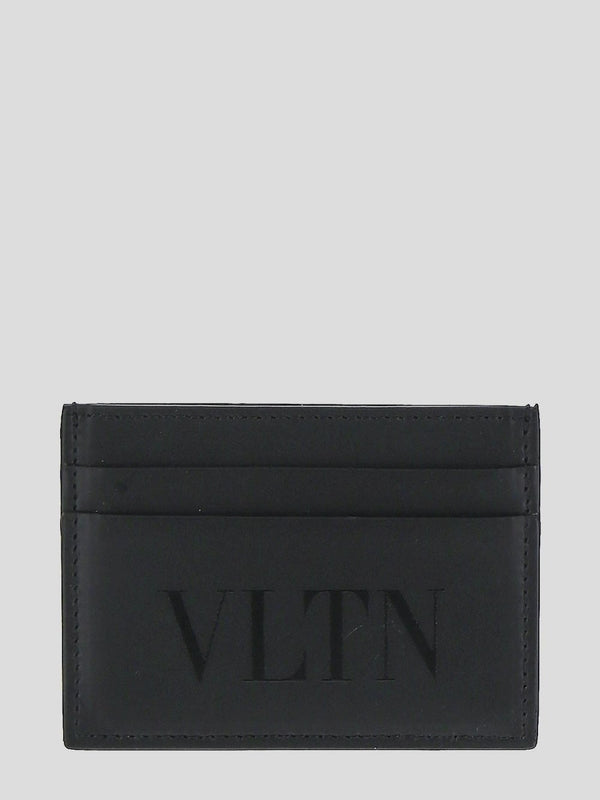 Vltn Leather Card Wallet