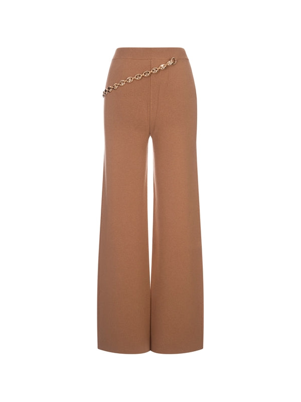 Wool Cashmere Chain Pants