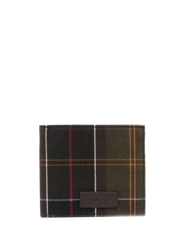 Barbour Green Checked Wallets