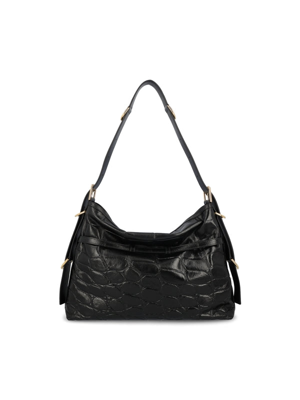 Voyou Logo Leather Shoulder Bag