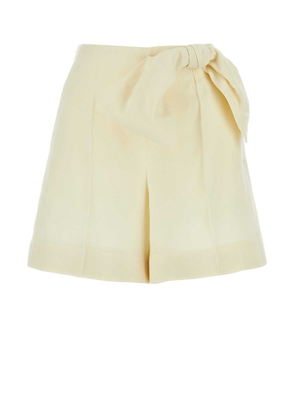 Bow Detail Pleated Shorts