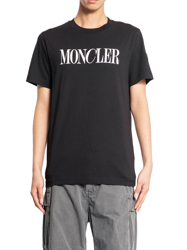 MONCLER - SHORT SLEEVES  8C0003189A17 999 Black Half Sleeve - Jente