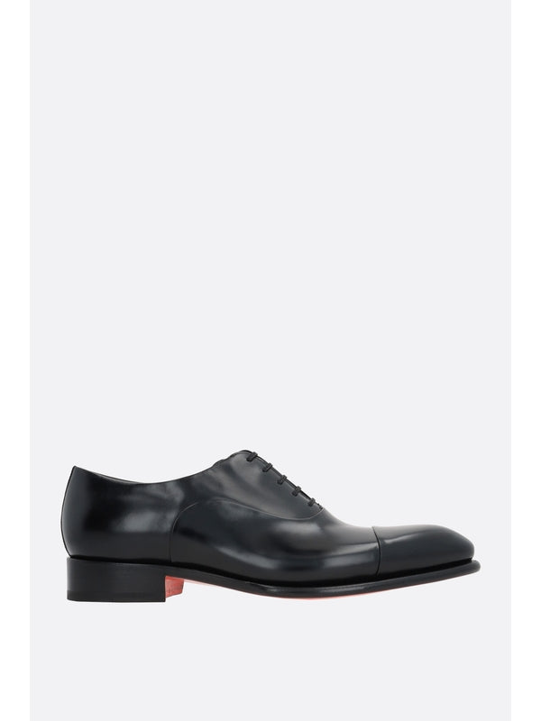 Santoni Black Lace-Ups