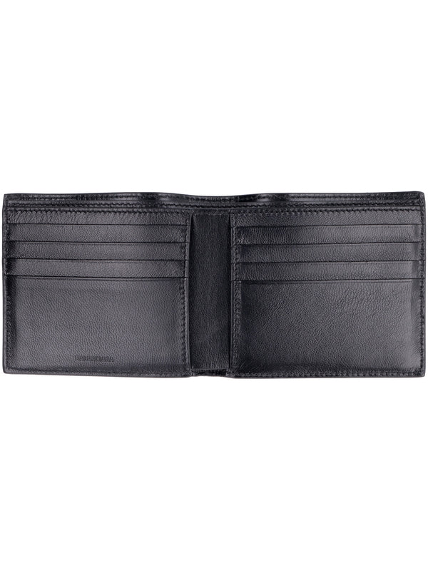 Cash Logo Printed Bi-fold Wallet