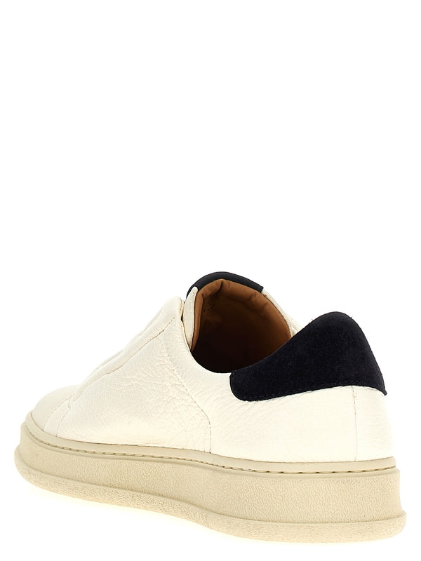 Double Stitch Low-Top Sneakers