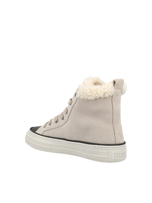 Monilito Shearling High Top Sneakers