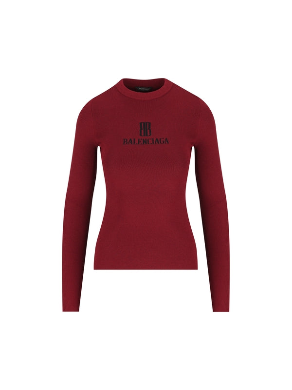Balenciaga Burgundy Knitted