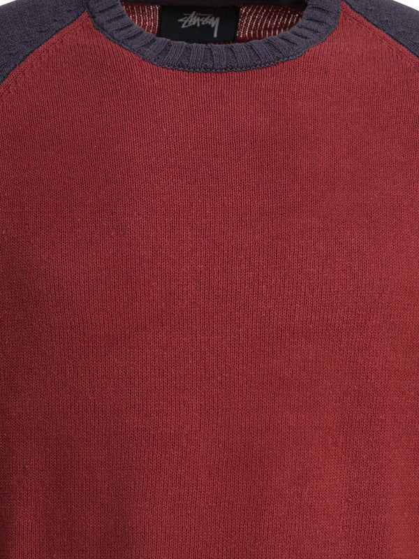 Stussy Colorblocked Raglan Red Long Sleeve