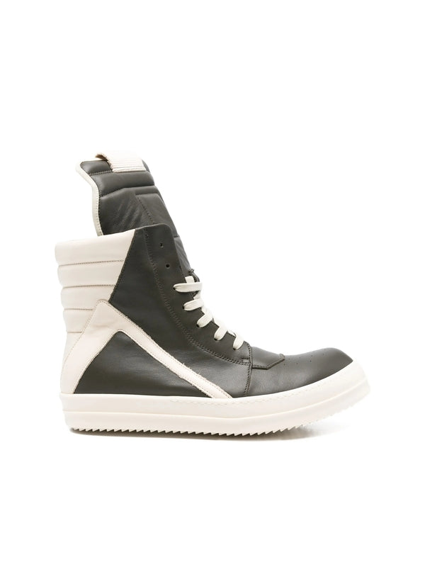 Rick Owens Black High Top Sneakers