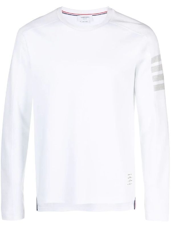 4-Bar Cotton Long Sleeve Top