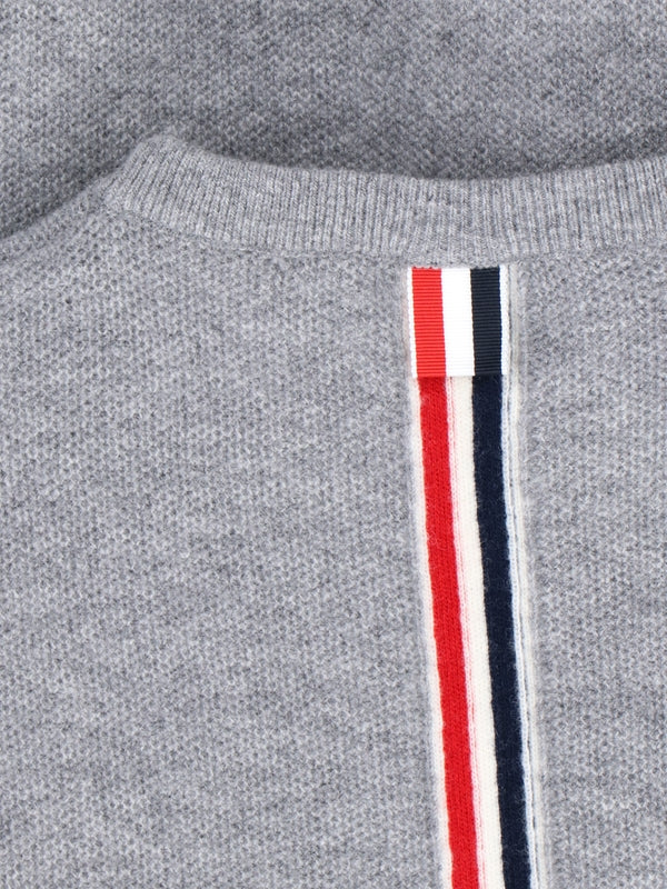 4-Bar Crewneck Wool Knit