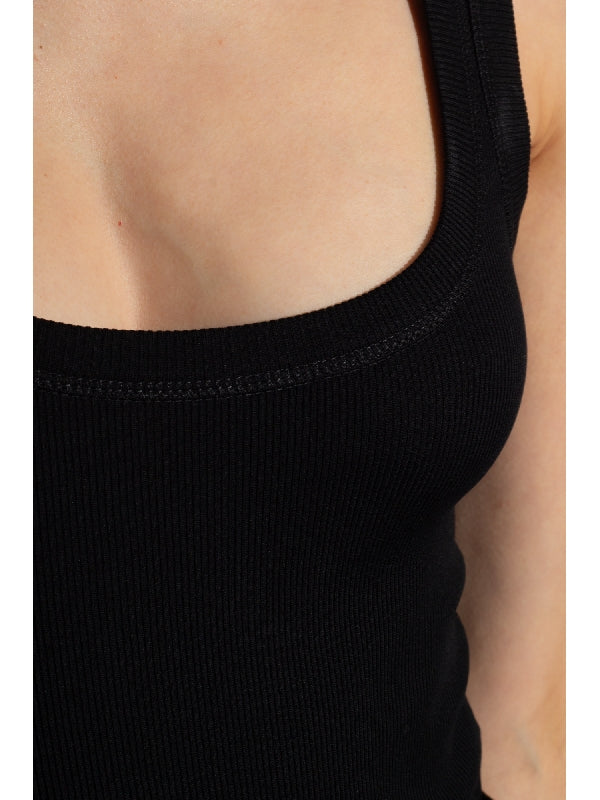 Fine Rib Cotton Bodysuit