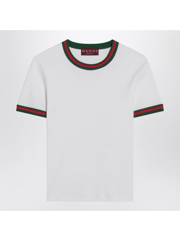 Back Logo Cropped Short Sleeve T-Shirt