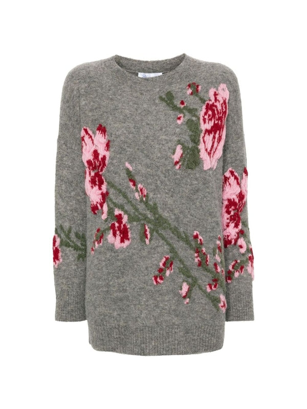 Floral Jacquard Knit