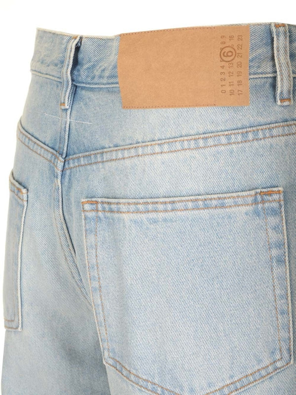 5-pocket High-waist Denim Pants