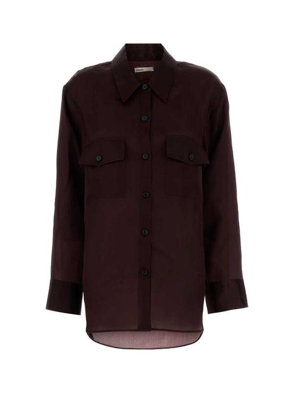 Khaite Purple Shirts & Blouses