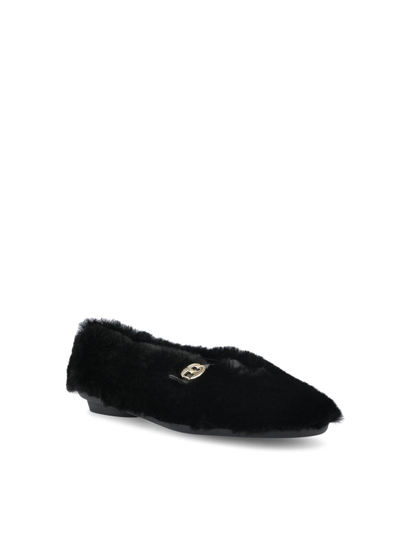 FERRAGAMO - Shearling Flat Shoes - Jente